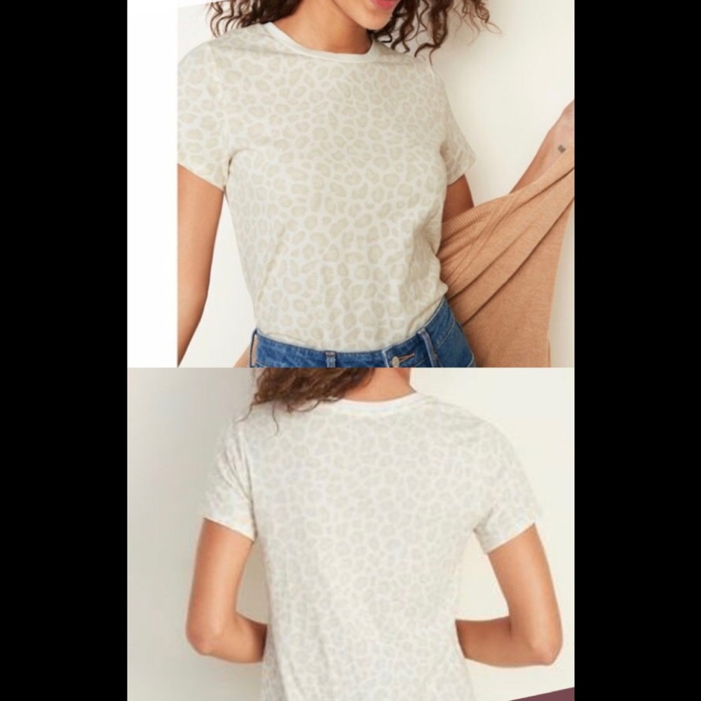 Old Navy leopard print tee